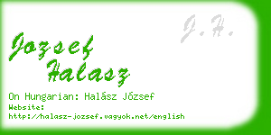 jozsef halasz business card